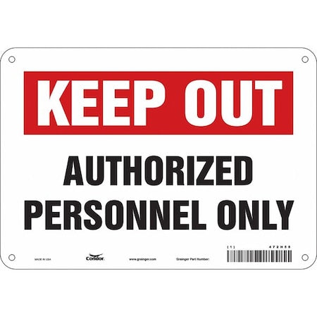 Condor Safety Sign 472H58 - product photo 1
