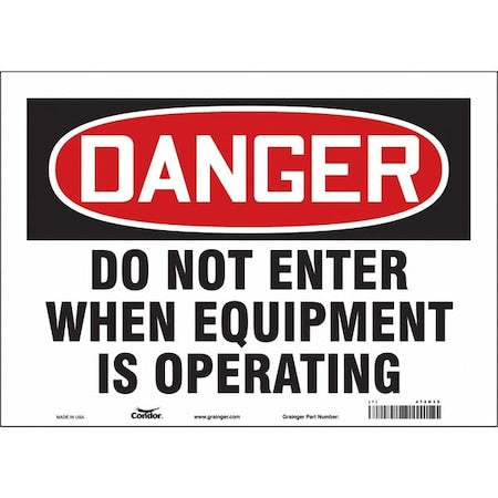 Condor Safety Sign 472N39 - product photo 1
