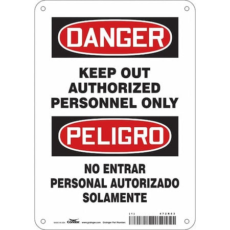 Condor Safety Sign 472R53 - product photo 1