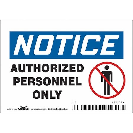 Condor Safety Sign 472T94 - product photo 1