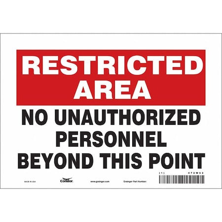 Condor Safety Sign 472W92 - product photo 1