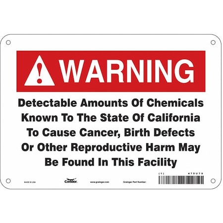 Condor Safety Sign 475U79 - product photo 1