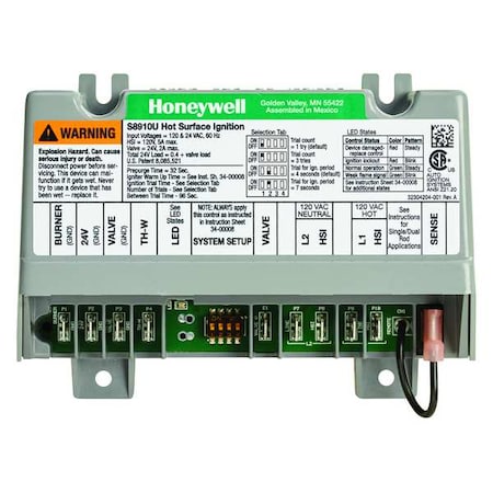 Honeywell Home Hvac Control S8910U3000 - product photo 1