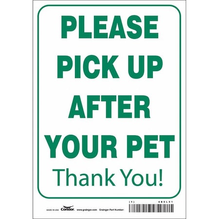 Condor Safety Sign 485L51 - product photo 1