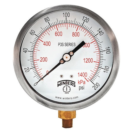 Winters Pressure Gauge P3S6013 - product photo 1