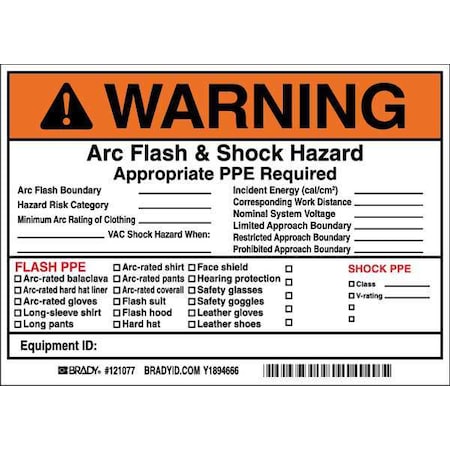 Brady Safety Sign 121077 - product photo 1