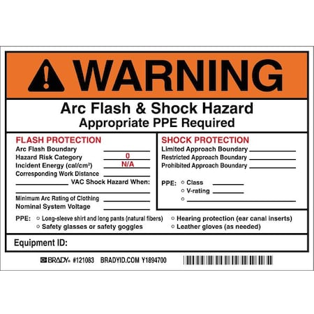 Brady Safety Sign 121083 - product photo 1