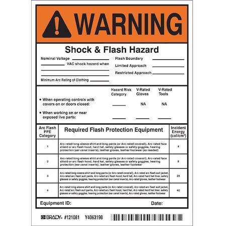 Brady Safety Sign 121081 - product photo 1