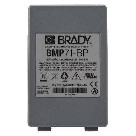 Brady Safety Sign M71-BATT - product photo 1