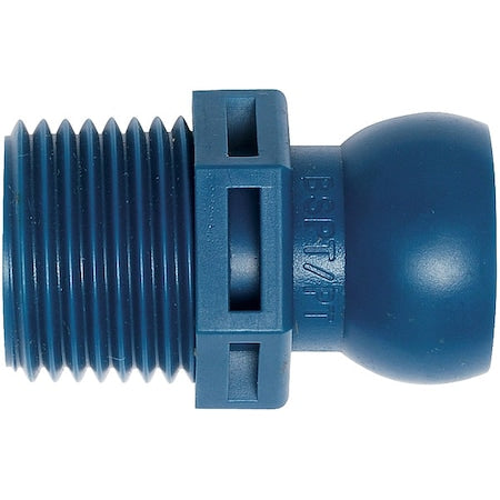 Loc-Line 51827 BSPT Connector, 1/2 In, Pack of 4