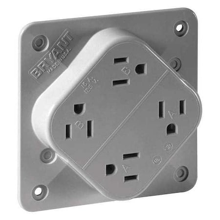 Bryant Wiring Device 1254GY - product photo 1