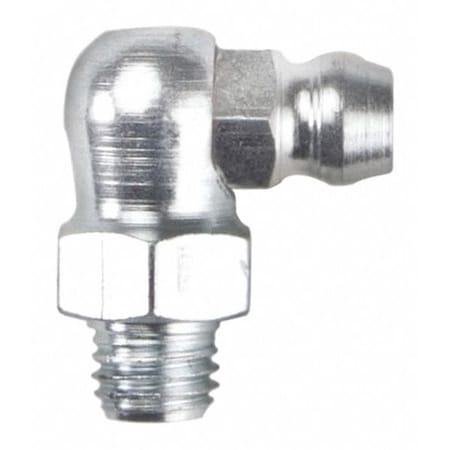 Westward 52NZ48 Grease Fitting, 90 Deg., Stl, Pack of 10