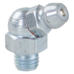 Westward 52NZ50 Grease Fitting, 65 Deg., Stl, Pack of 10
