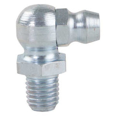 Westward 52NZ54 Grease Fitting, 45 Deg., Stl, Pack of 10