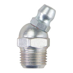 Westward 52NZ58 Grease Fitting, 30 Deg., Stl, Pack of 10