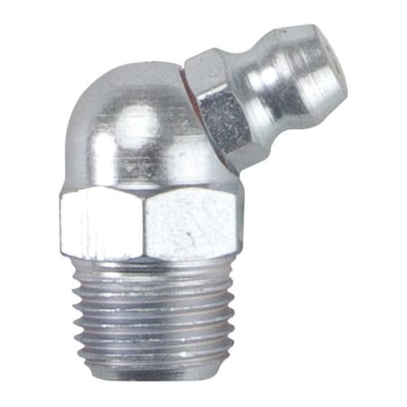 Westward 52NZ61 Grease Fitting, 65 Deg., Stl, Pack of 10