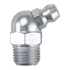 Westward 52NZ61 Grease Fitting, 65 Deg., Stl, Pack of 10