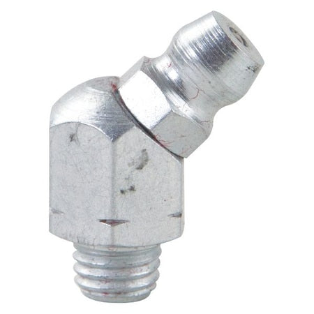 Westward 52NZ69 Grease Fitting, 45 Deg., Stl, Pack of 10