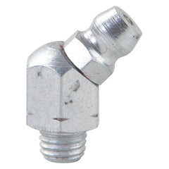 Westward 52NZ69 Grease Fitting, 45 Deg., Stl, Pack of 10