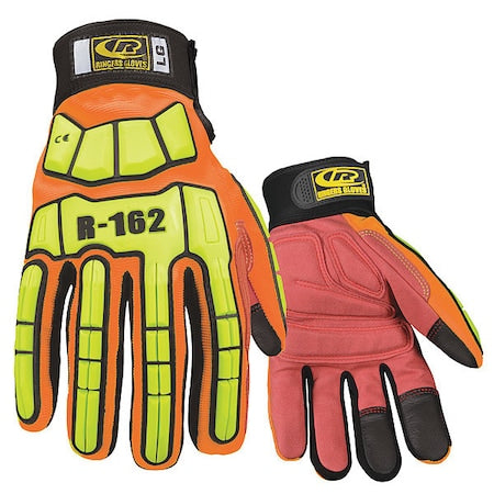 Ringers Gloves 162 Impact Resistant Gloves, Orange, Pair