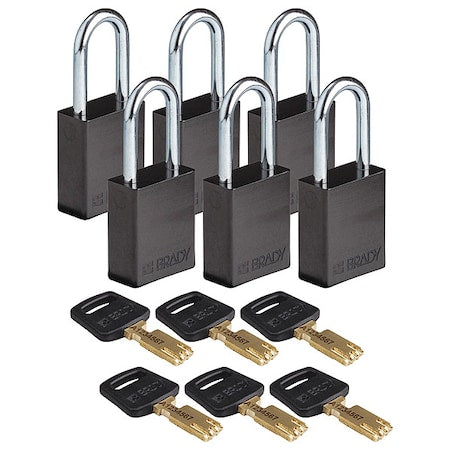 Brady Safety Equipment ALU-BLK-38ST-KA6PK - product photo 1