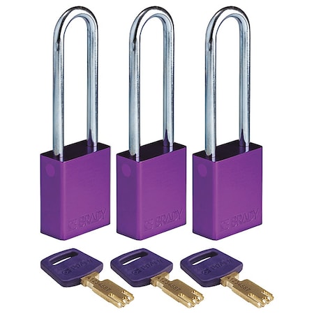 Brady Safety Equipment ALU-PRP-76ST-KA3PK - product photo 1