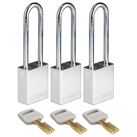 Brady Safety Equipment ALU-SLV-76ST-KA3PK - product photo 1