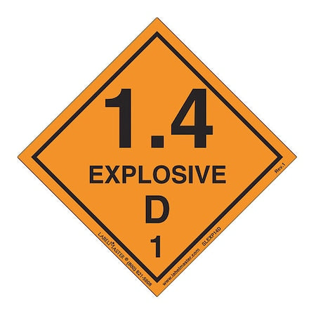 Labelmaster Safety Sign SLEXP14D - product photo 1