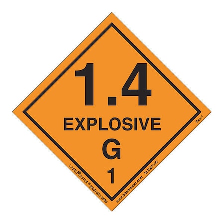 Labelmaster Safety Sign SLEXP14G - product photo 1
