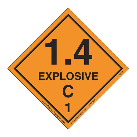 Labelmaster Safety Sign LEXP14C - product photo 1