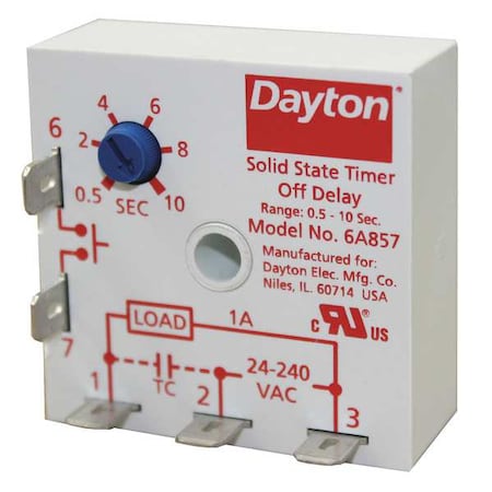 Dayton Control Component 6A857 - product photo 1
