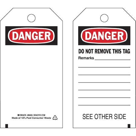Brady Safety Sign 86455 - product photo 1