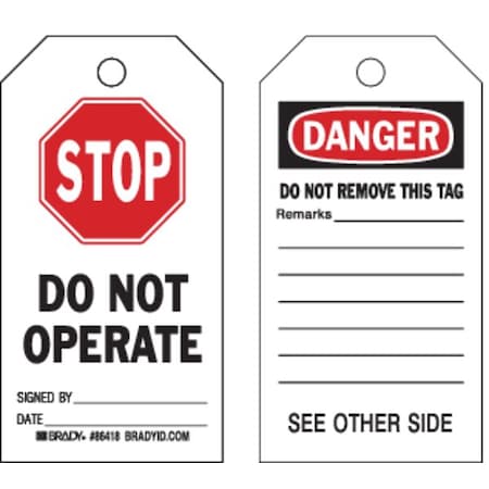 Brady Safety Sign 86418 - product photo 1