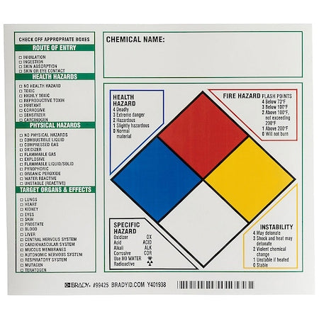 Brady Safety Sign 99425 - product photo 1
