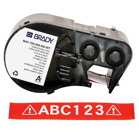 Brady Safety Sign M4C-750-595-RD-WT - product photo 1