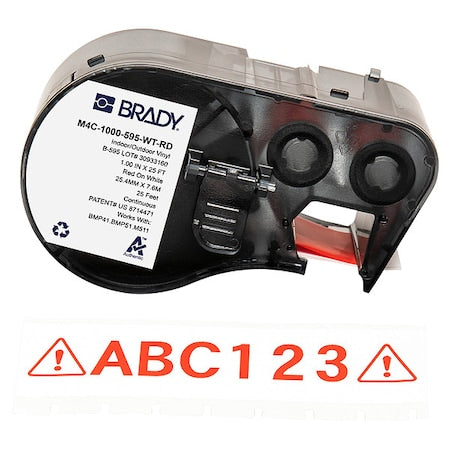 Brady Safety Sign M4C-1000-595-WT-RD - product photo 1