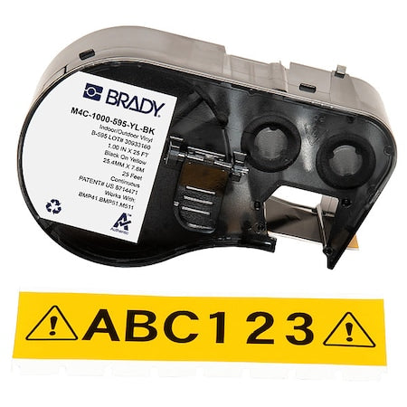 Brady Safety Sign M4C-1000-595-YL-BK - product photo 1