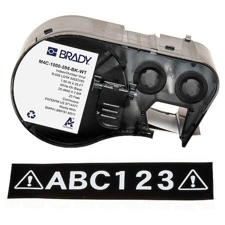 Brady Safety Sign M4C-1000-595-BK-WT - product photo 1