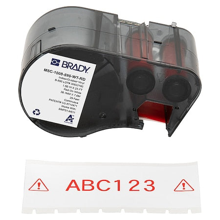 Brady Safety Sign M5C-1500-595-WT-RD - product photo 1