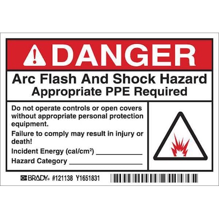 Brady Safety Sign 121138 - product photo 1