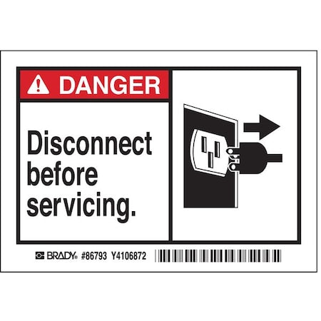 Brady Safety Sign 86793 - product photo 1