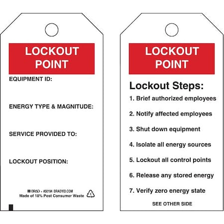 Brady Safety Sign 50194 - product photo 1