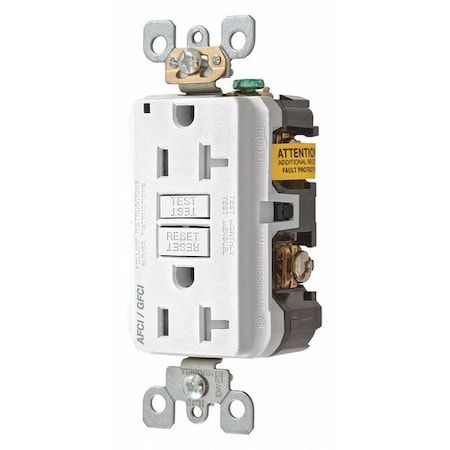 Hubbell Wiring Device-Kellems Wiring Device AFGF20TRW - product photo 1