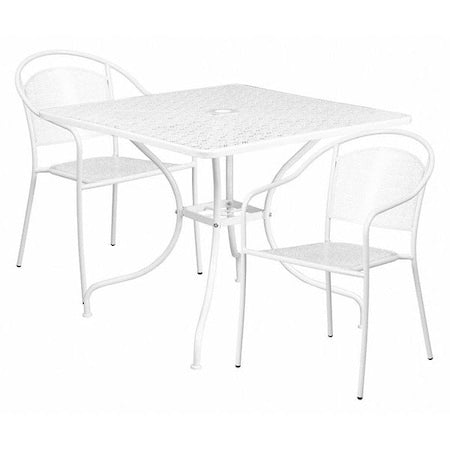 Flash Furniture Outdoor Furniture CO-35SQ-03CHR2-WH-GG - product photo 1