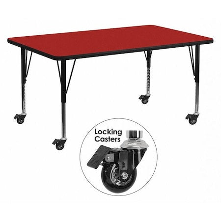Flash Furniture Office Furniture XU-A3072-REC-RED-T-P-CAS-GG - product photo 1