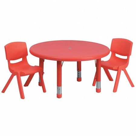 Flash Furniture Office Furniture YU-YCX-0073-2-ROUND-TBL-RED-R-GG - product photo 1