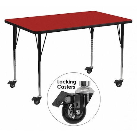 Flash Furniture Office Furniture XU-A2448-REC-RED-T-A-CAS-GG - product photo 1