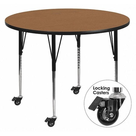 Flash Furniture Office Furniture XU-A42-RND-OAK-T-A-CAS-GG - product photo 1
