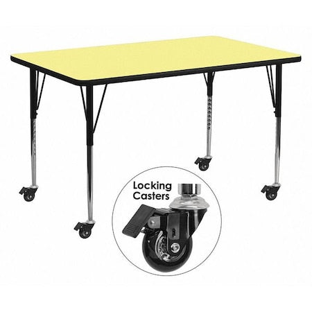 Flash Furniture Office Furniture XU-A3072-REC-YEL-T-A-CAS-GG - product photo 1