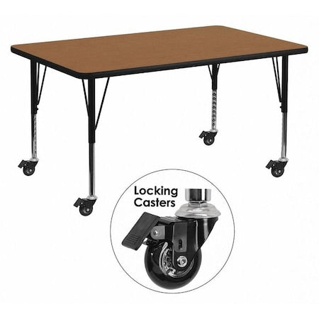 Flash Furniture Office Furniture XU-A2448-REC-OAK-T-P-CAS-GG - product photo 1